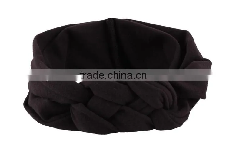 20cm 2016 new children and female baby hair braided cross hair band cotton elastic headband hand knot of peace