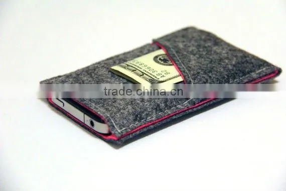 Designer felt pouch for apple iphone4/4s/5