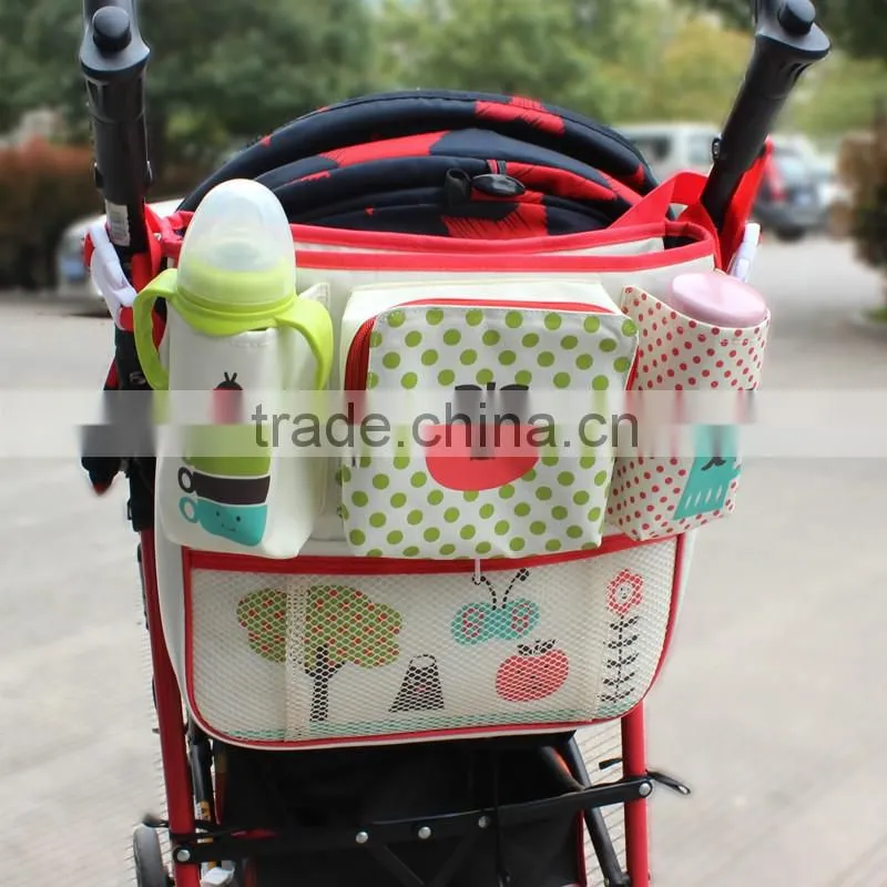 2016 Hot seller trendy Korea diaper baby mommy bag nappy bag