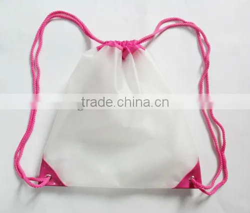 cheap and cute drawstring bag setup+advertising bag