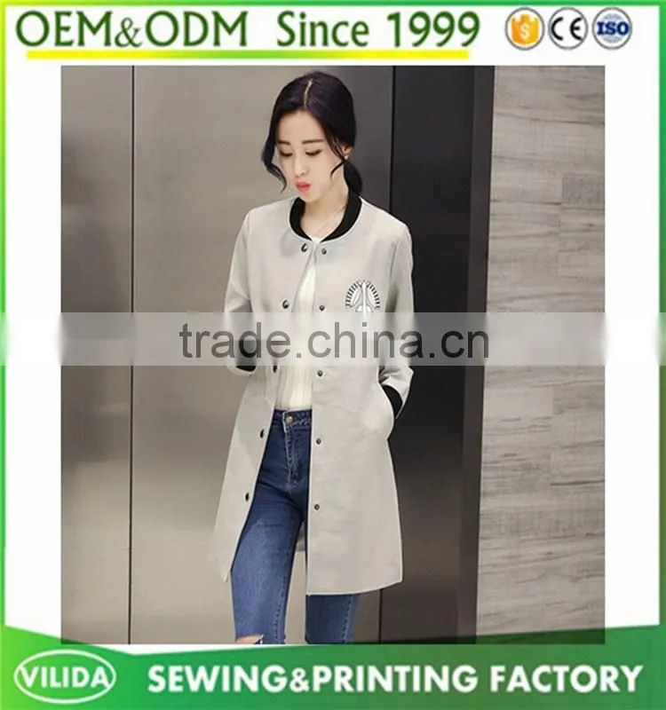 wholesale cheap price womens coat custom new design women's long coat