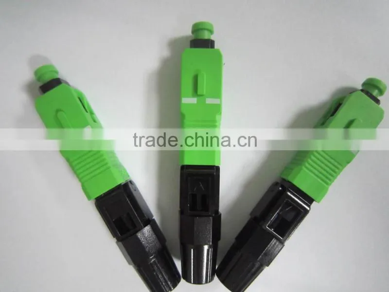 sc/apc fast connector field assem/fastbly optical conector for ftth drop cable