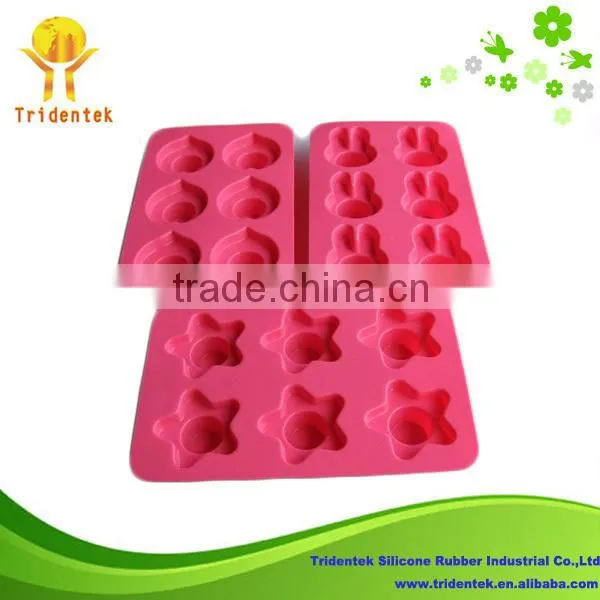 New Product 2015 Cake Decorating Promotion 6-cup Baking Tools Silicone Molds