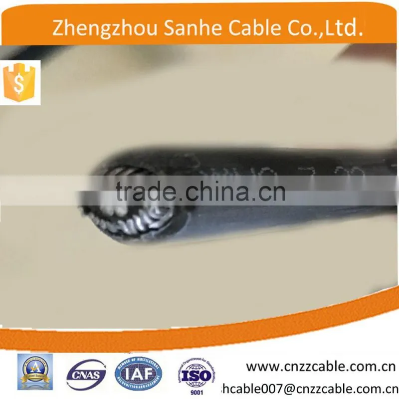 2*8AWG 8000 series aluminum alloy (AAAC )conductor concentric neutral cable for dominican