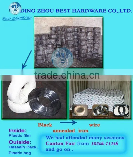 low price black soft oiled iron wire