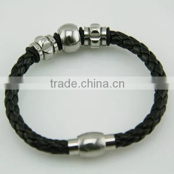 Magnetic bracelet mens leatherBL6951