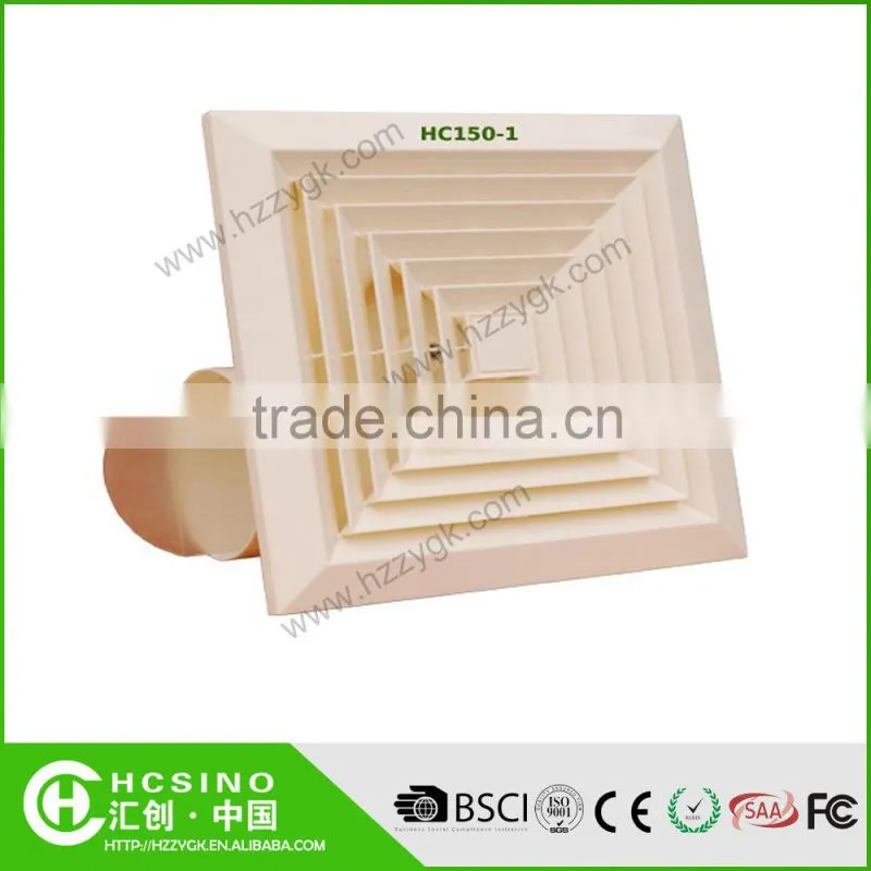 high efficiency low noise plastic bathroom ventilation fan