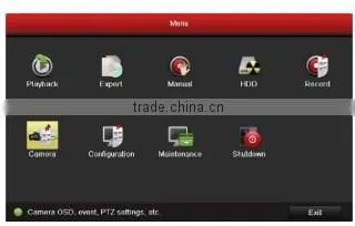 Hikvision poe nvr DS-7604NI-E1/4P, 1U Hikvision NVR Recorder