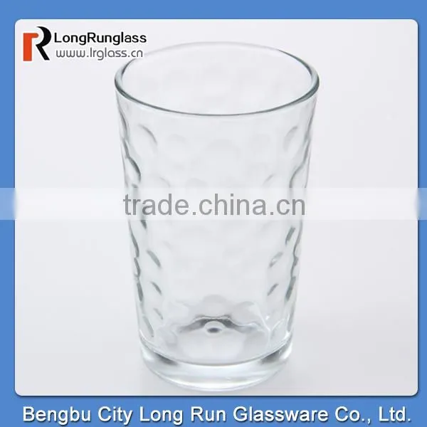 LongRun 450ml transparent raindrop fancy dirnking water glass/ juice mug