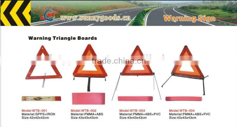 flashing light warning triangle