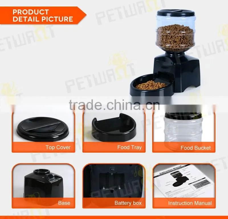 5.4L medium capacity battery operated smart pet feeder automatic
