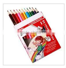 7'' Good Quality Plastic Color Pencil/flexible color pencil/color pencil set