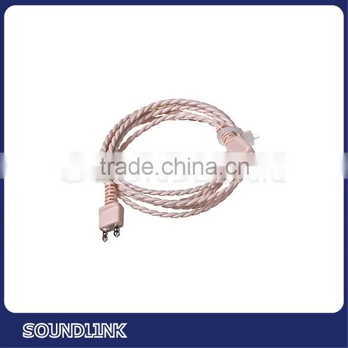 Soundlink standard beige 2pin cable for hearing aids