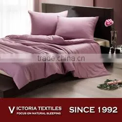 100% cotton queen and king bedding comforter set purple color