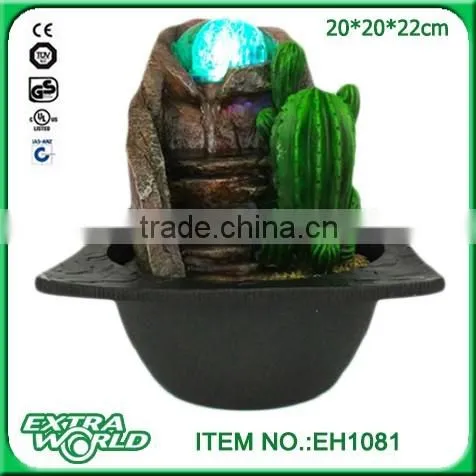 artificial rock fountains / stone waterfall / cactus rock fountains