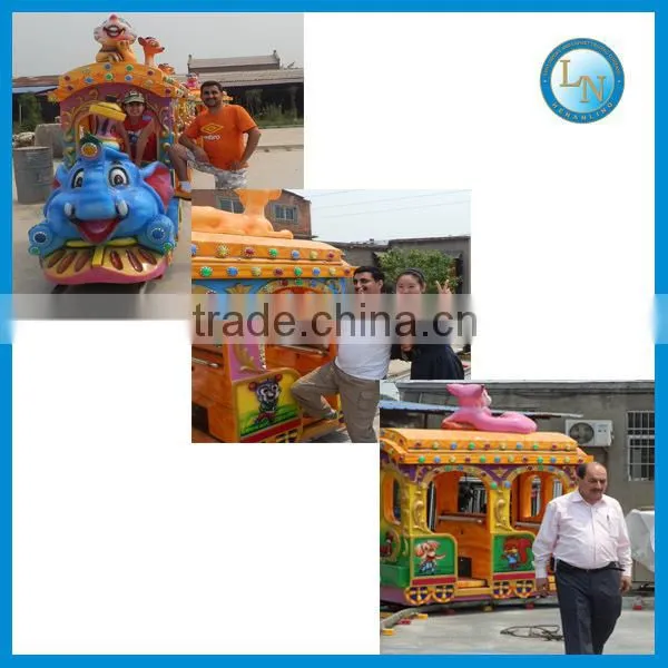Kids ride elephant train!!! China factory fairground attraction Amusement park train ride for sale