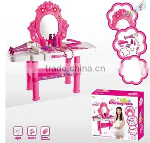 Girl dressing table dresser make up table toy with music and light TA14120006