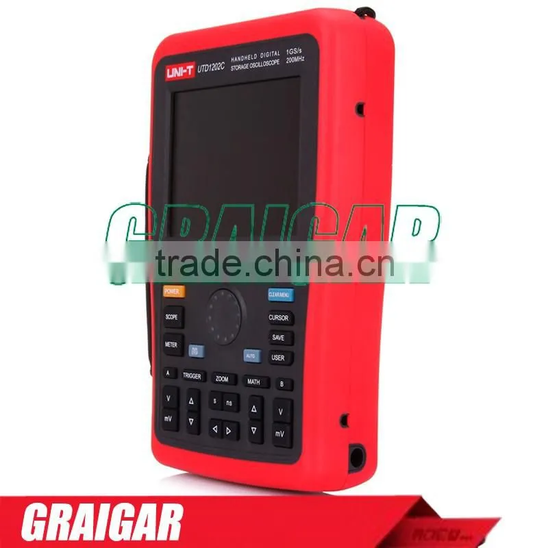 UNI-T UTD1202C 2 Channel 200MHz 1GS/s Handheld Digital Storage Oscilloscope Oscillograph with Multimeter