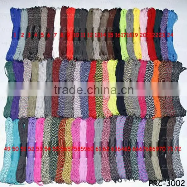 5 Colors Glow in Dark Reflective Paracute 9 Strand Wholesale PRC-3005