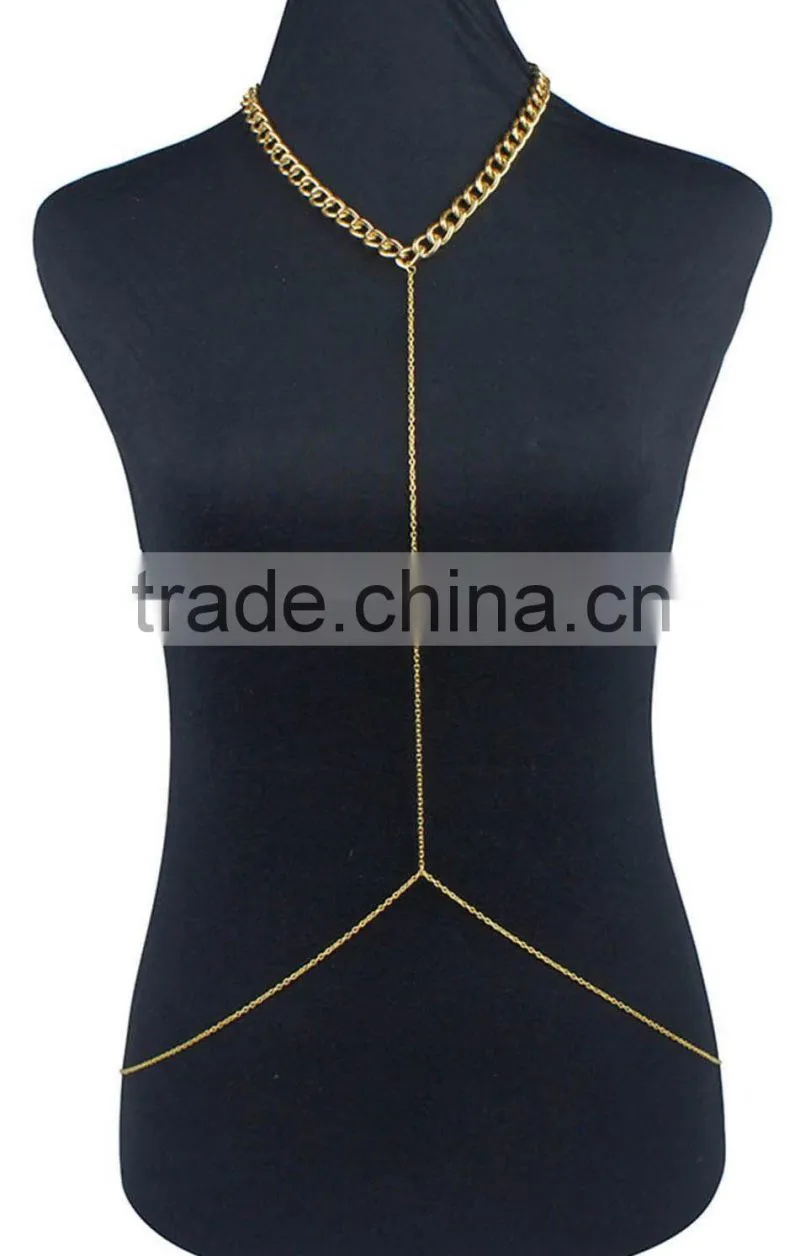 Fashion simple body jewelry body chain