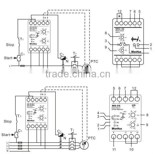 Professional Production Hot Selling Phase Failure Protection Relay MKC-05/MKC-06