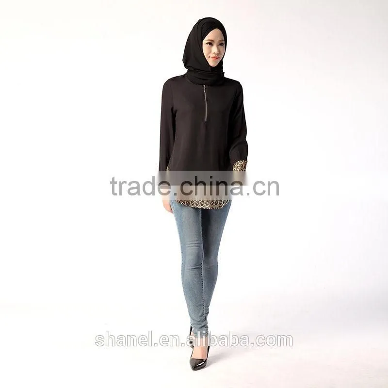 new muslim women loose blouse shirts