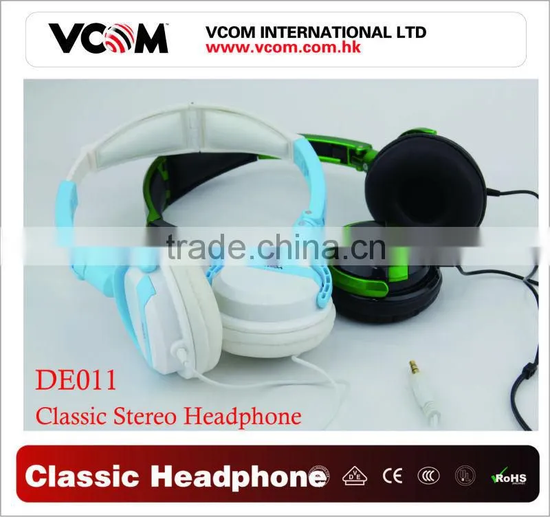 2013 new design Folding color cotton cover headphone