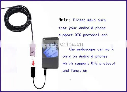 5.5mm portable mini camera diameter Cable length 3m Waterproof endoscope