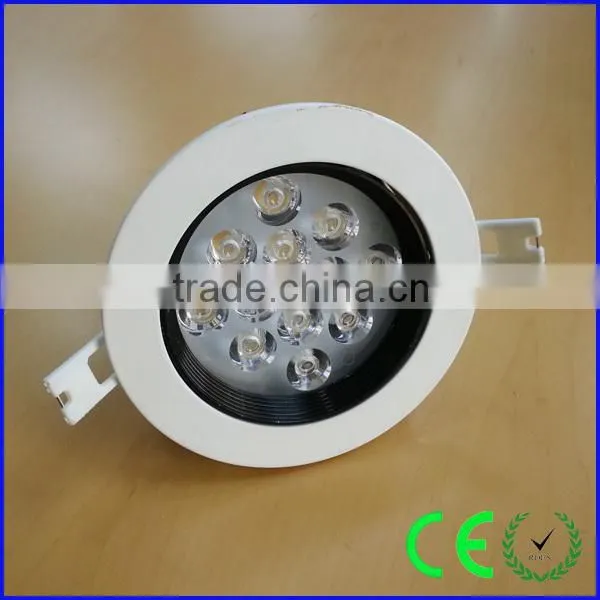 high quality ac90-265v 4 inch 12w dimmable cob led downlight