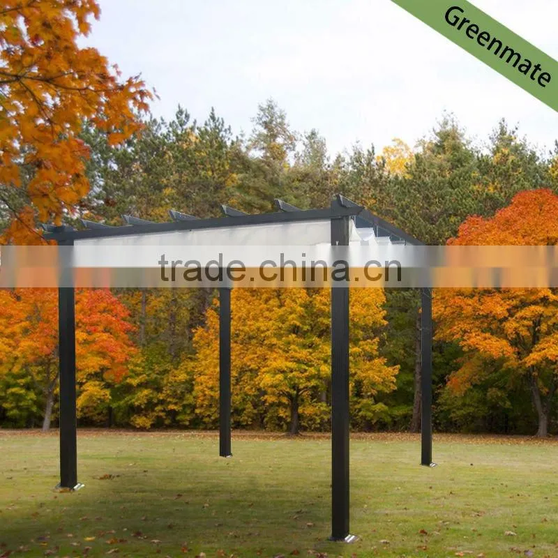 Simple design garden gazebo with iron frame