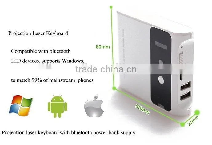 cheap laser projection keyboard wireless blutooth virtual keyboard with power bank
