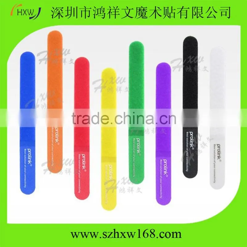 20*250mm custom logo cable management buckle wire ties