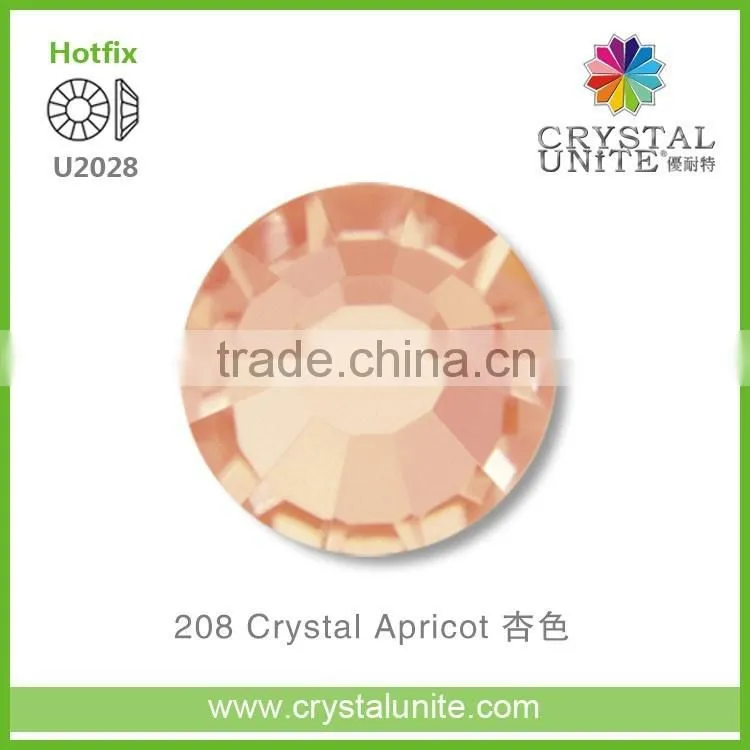 U2028 Crystal Apricot Optimal Hot Fix Rhinestone
