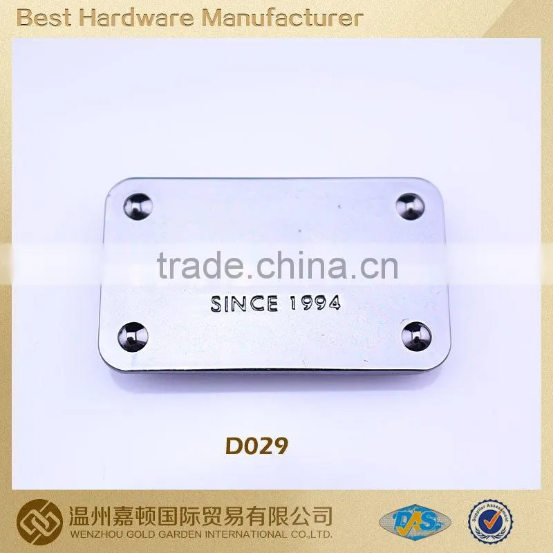 Garment accessory shoes plate jeans patch,jeans plate,alloy plate,alloy patch,alloy label,etched stainless steel nameplate