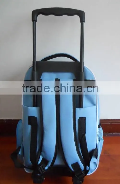 Cute Kid School Trolley Bag Wheeled School Backpack(TROB15-001)