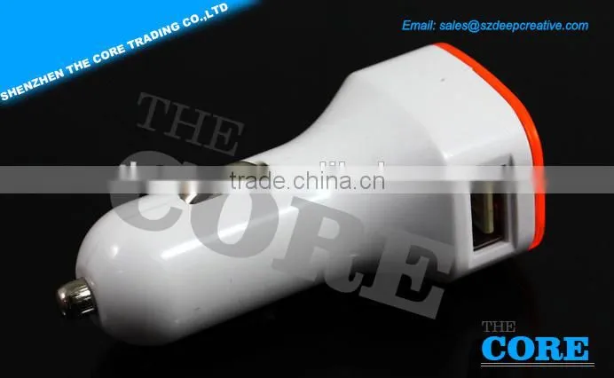 A2 2 USB port car charger,2 ports car charger,car usb charger