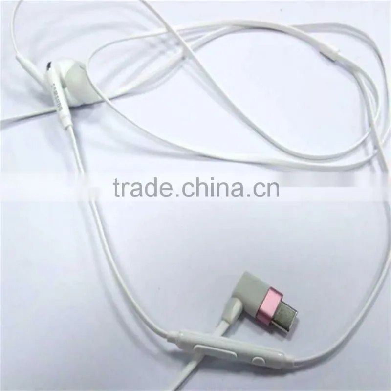 Type-c type c port digital earphone in ear with remote, bass earphone with Andriod port