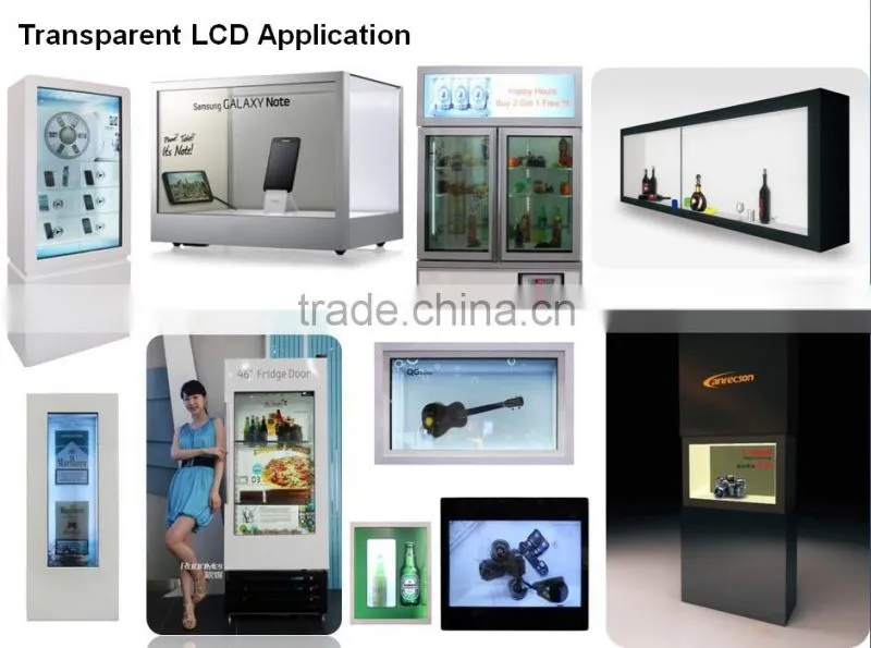 Advertising Transparent LCD Brand New Transparent lcd Showcase 22",46"