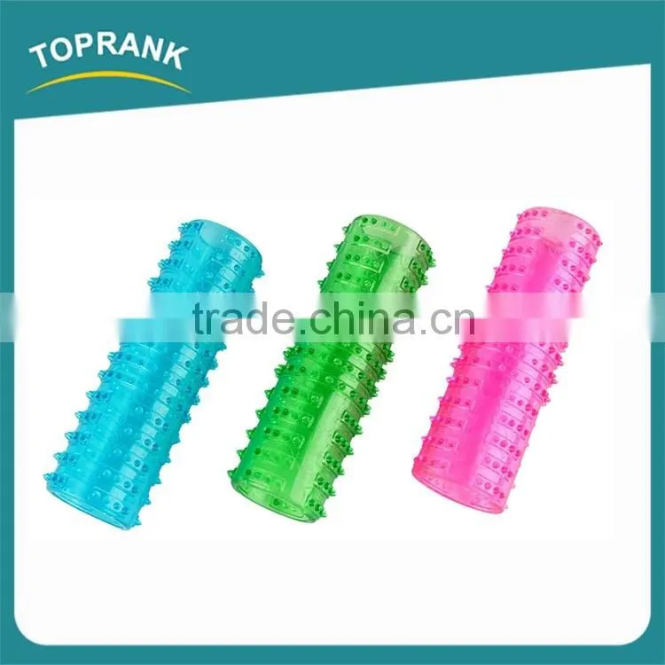 China Supplier Colorful Rainbow Soft Rubber Dog Chew TPR Best Dog Puzzle Toys