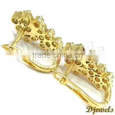 Diamond Gold Earrings, Gold Earrings, Earring Jewellery