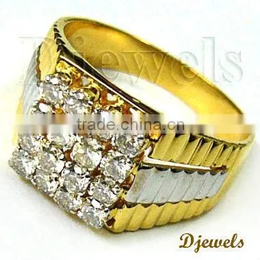 Diamond Gold Wedding Rings, Gents Diamond Rings, Diamond Jewelry