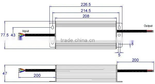 Triac dimmable led driver 12V 120W 150w PWM output led light driver