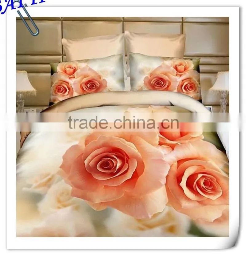 4 pcs home textile cotton bedding set blanket cover 3d duvet cover set bed linen set made in China