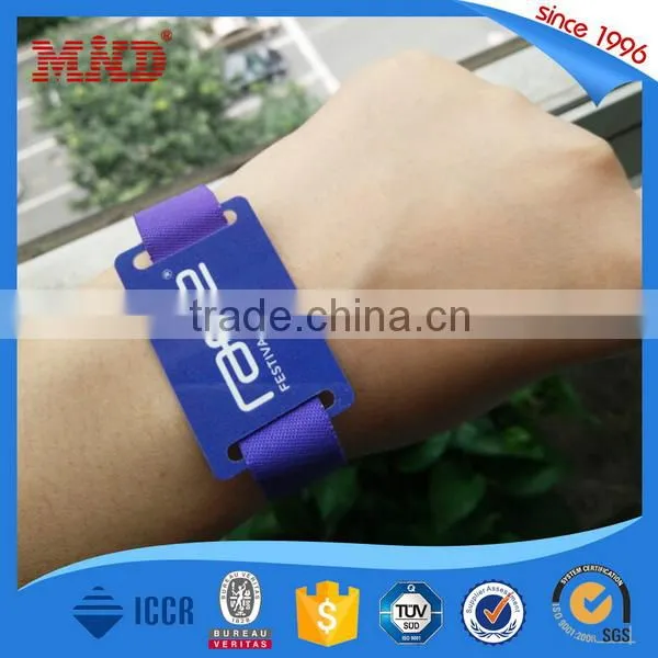 MDWW26 Adjustable RFID Woven Bracelet For Concert