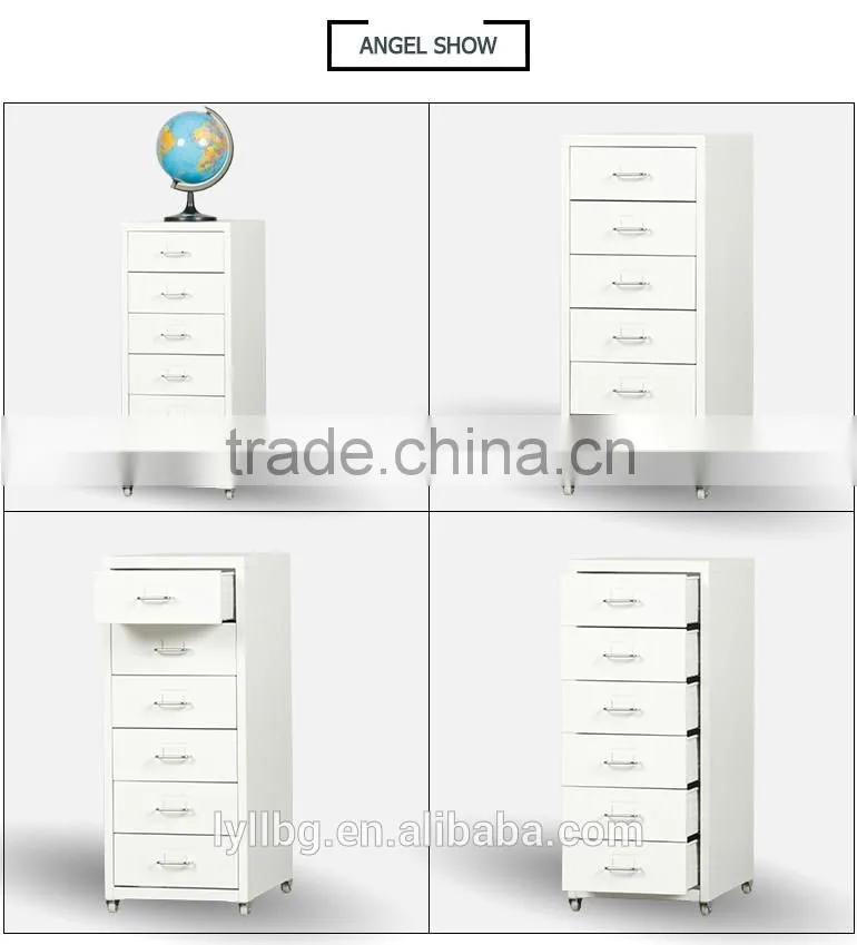 Korean Space Saving Chest of Drawers Metal Small Drawer Units