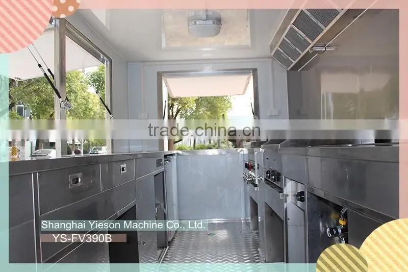 YS-FV390B high quality gelato cart/solar food truck for sale