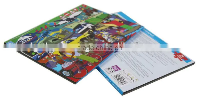 The traffic tools wooden puzzle coated paper sleeve packaging