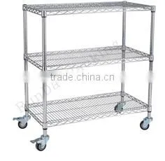 CW-20 chrome wire oven tubular shoe shelving rack