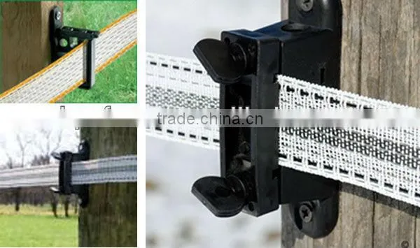 Electric fence Clamp insulator for polytapes