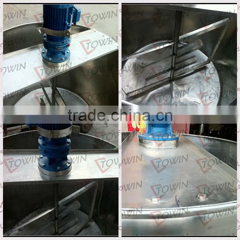 1000L Stainless Steel heating jacket tanks with pump